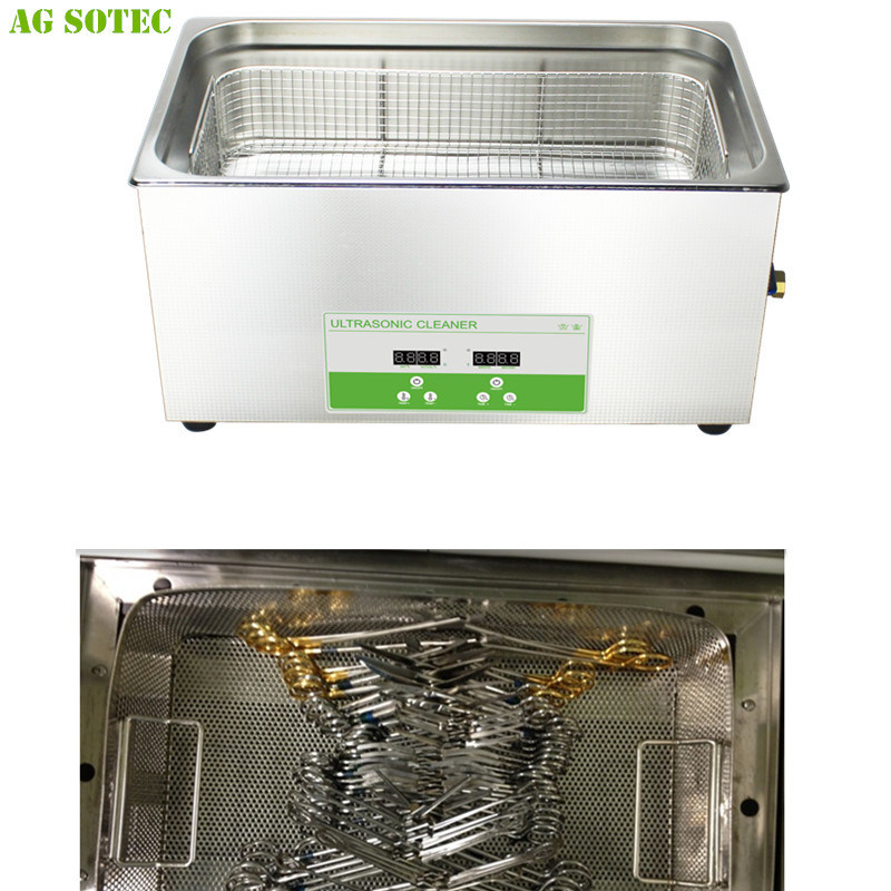 Water Bath Dental / Denture Lab Equipmen Sonicator For Laboratory