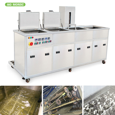 14.4KW Ultrasonic Auto Parts Cleaner , Ultrasonic Metal Cleaner Cylinder Head Heat Exchanger