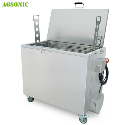 Double Walled Insulated Stainless Steel Soak Tank Trolly Heated Ultrasonic 2KW