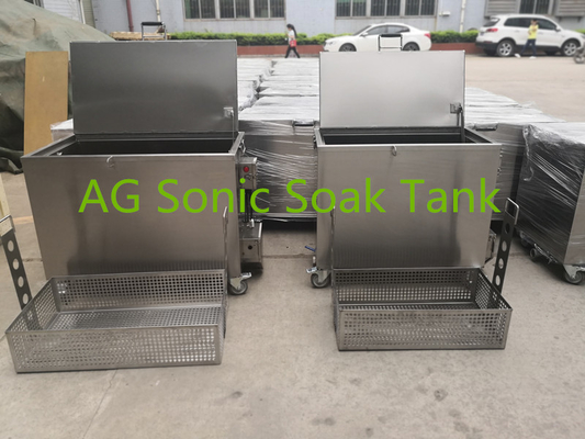 Mobile Heated Fast Food Stainless Steel Soak Tank 278L Double Walled Insulated