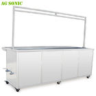 40KHz Ultrasonic Blind Cleaning Machine / Equipment with Rinsing Tank and Casters