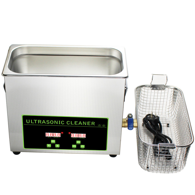 150W Benchtop Ultrasonic Dental Instrument Cleaner 6.5L Small Digital Ultrasonic Cleaner