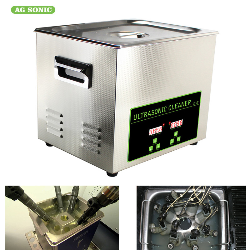 10L Industrial Ultrasonic Cleaner Component Metal Part Repair / Cleaning Sonic Tank