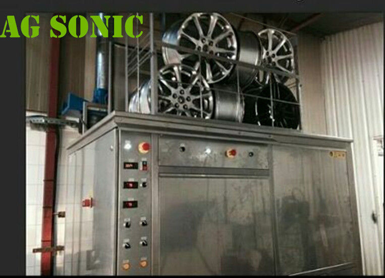 4500W Industrial Sonic Cleaning Tank / Tyre Washing Machine With Pneumatic Lift