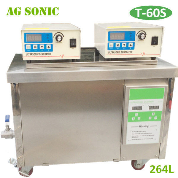 Commercial Industrial Ultrasonic Cleaner 264L / Ultrasonic Washing Machine 3000W Power