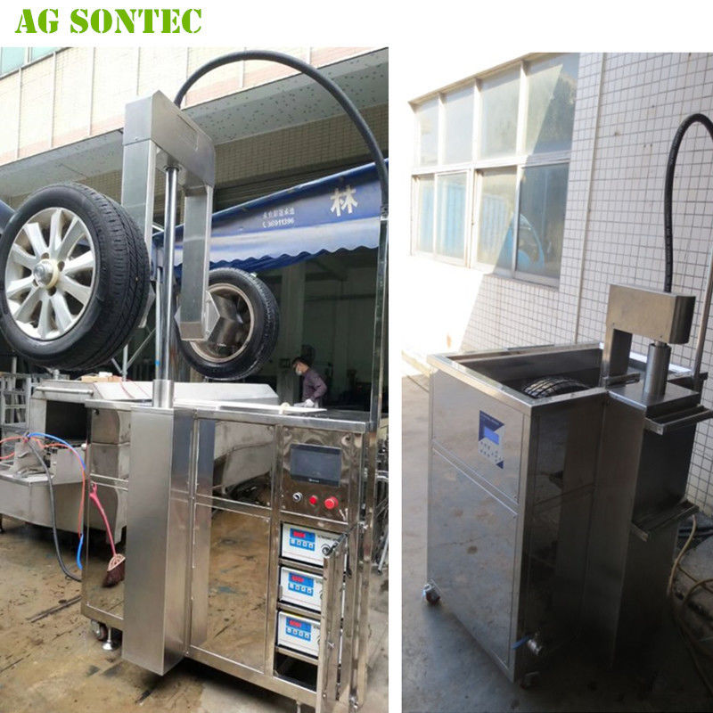 Ultrasonic Tank Cleaing Machine Parts Washer To Clean Alloy Wheels Prior To Repairing 540L